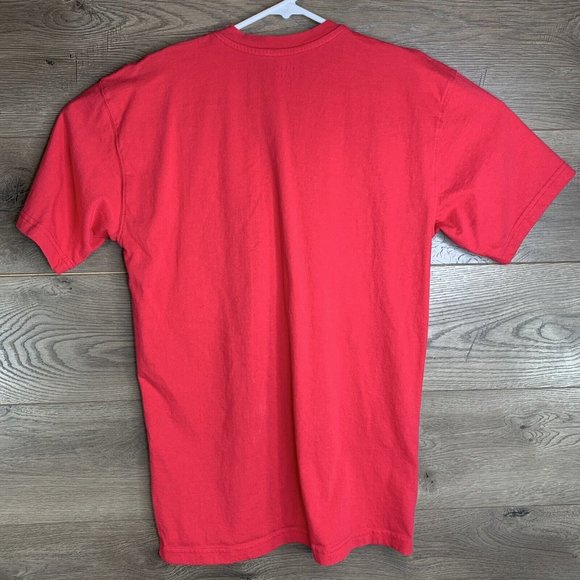 Scandia Woods Men's Basic V-Neck S/S Pocket T-Shirt Red Med - Picture 5 of 7